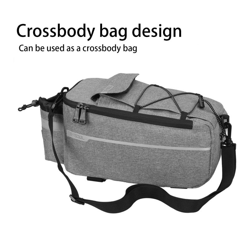 Electric folding rack bag for ground bikes